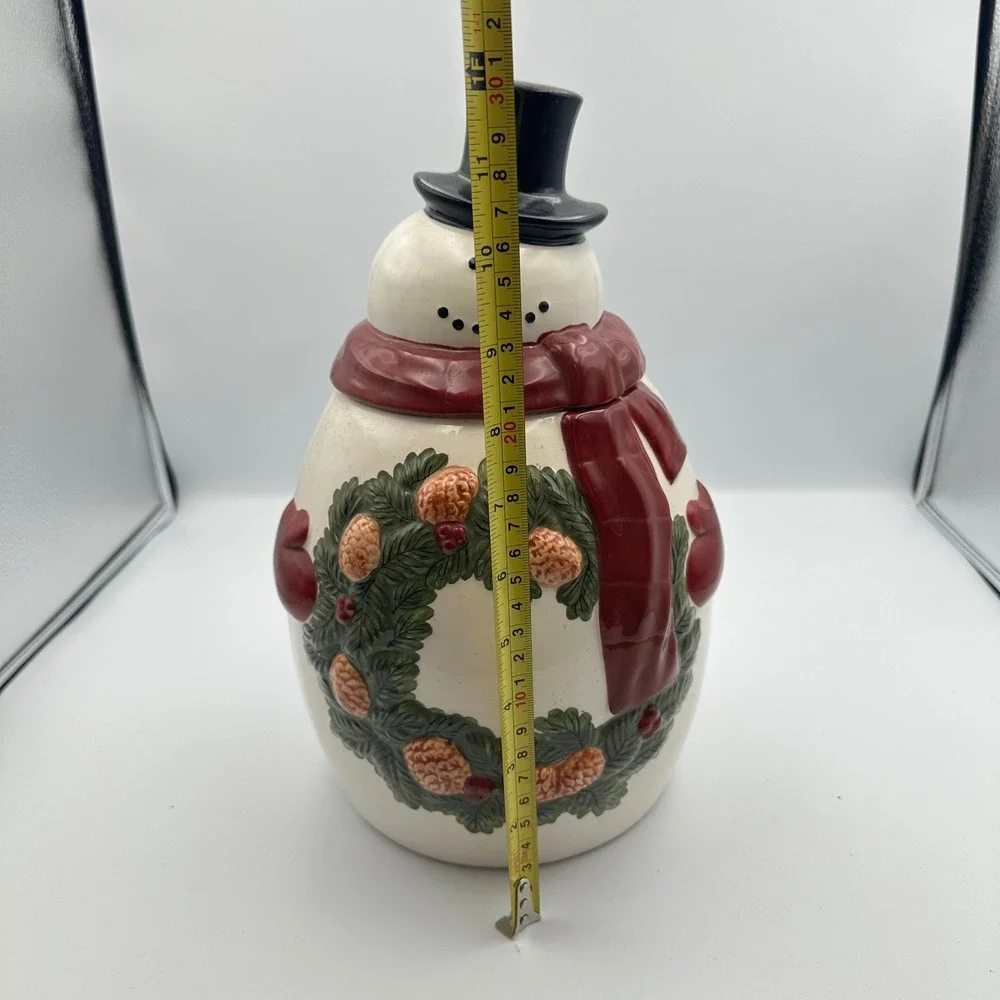 Vintage‎ Mrs.Fields Premium Cookie Limited Edition Holiday Snowman Cookie Jar